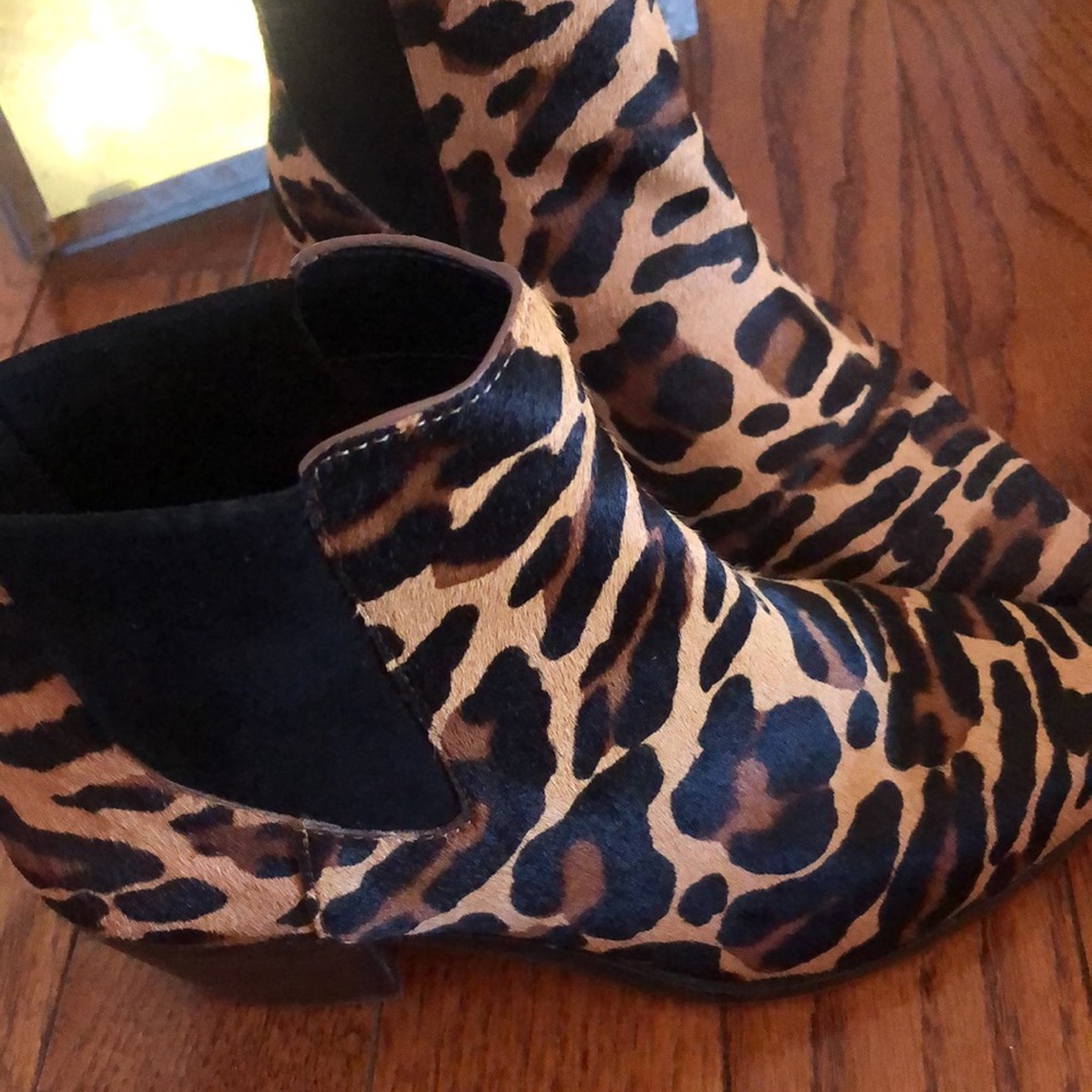 Sole society Calf hair animal print boots - Picture 3 of 8